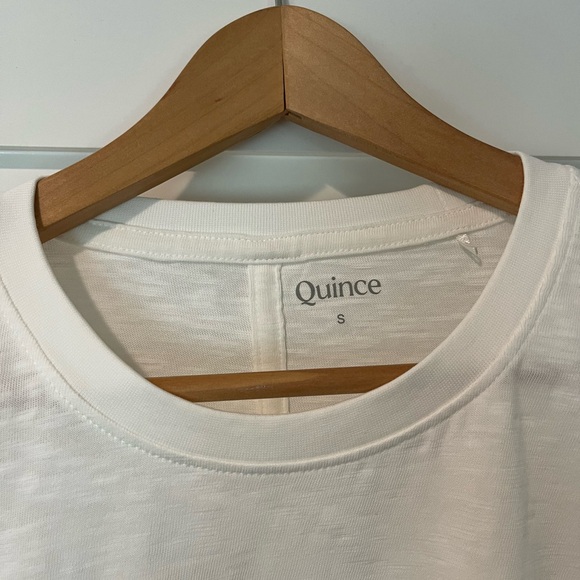 Quince Long Sleeve White Tee in Small - Picture 3 of 6